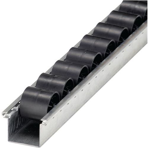 Rails à Galets En Plastique Et Axe Acier De Longueur 3000 Mm