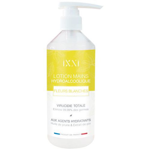 Lotion Mains Hydroalcoolique Fleurs Blanches 500ml