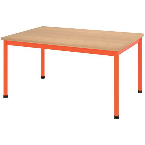 Table Comite 180x80 T6 - 4p Str Abs Hêtre Sorano/orange 2004