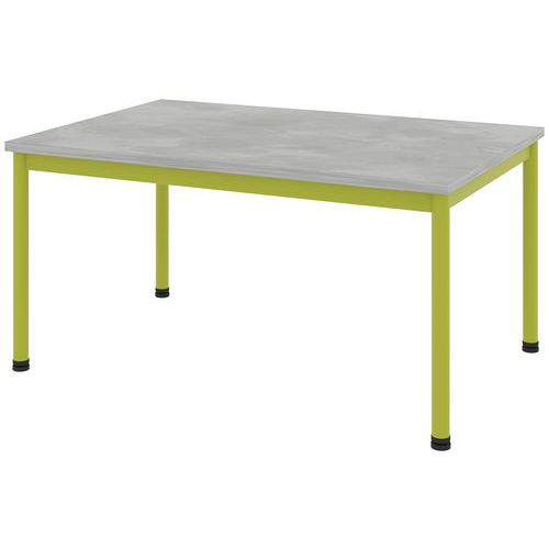 Table Comite 180x80 T1 - 4p Strt Abs Chromix Arg/vert Granny