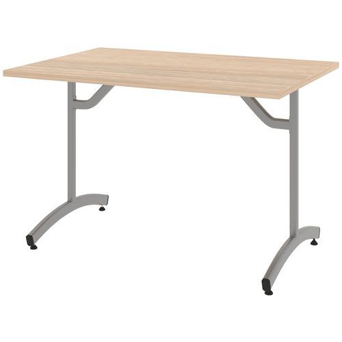 Table Tim 160x80 Cm T5 - Dl - Plat Strat Abs - Acacia/gris Arg