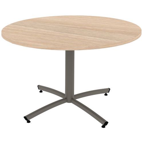 Table Tim Ã˜ 120 Cm T5 - Pc - Plat Strat Abs - Acacia/gris Arg