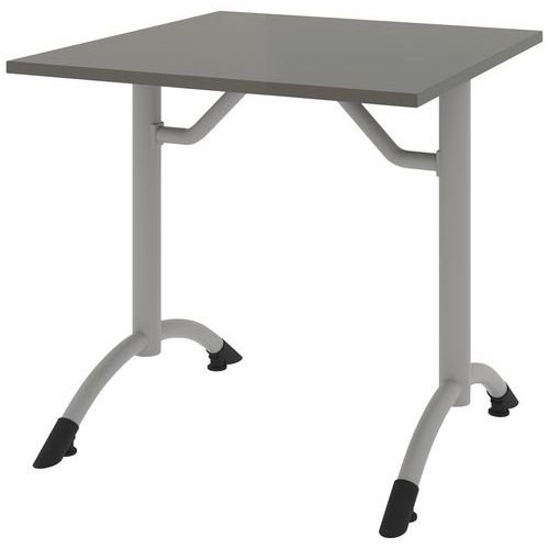 Table Cantate Fixe 80 X 80 Cm Dl - Gris Cubanite/gris Argile