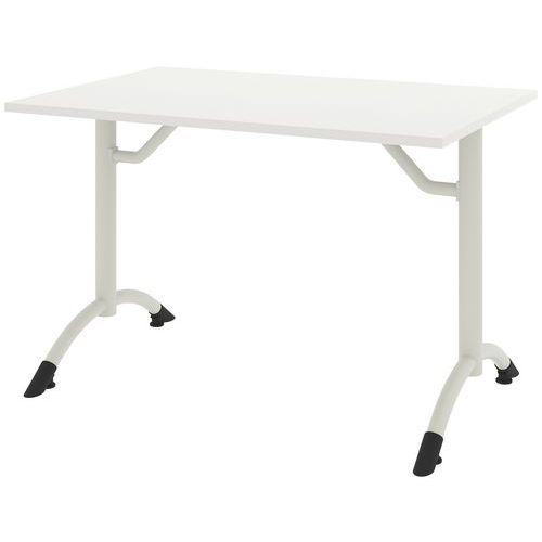 Table Cantate Fixe 160 X 80 Cm Dl - Blanc/blanc