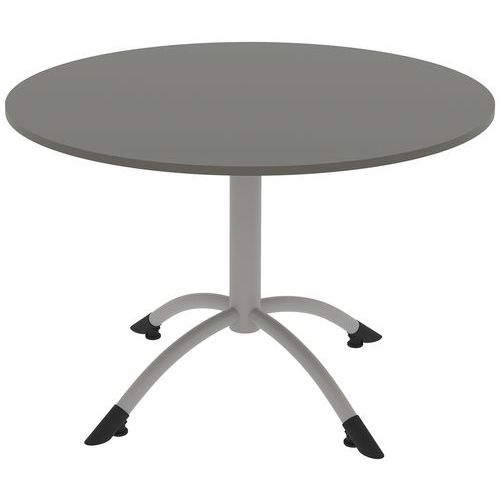 Table Cantate Fixe Ã˜ 120 Cm Pc Gris Cubanite/gris Argile