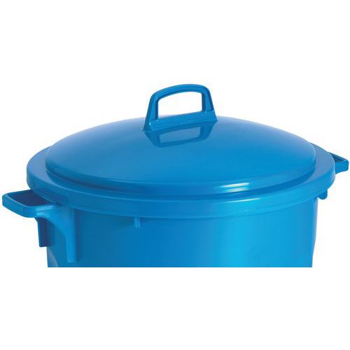 Couvercle Pour Poubelle Agro 75 L Bleu