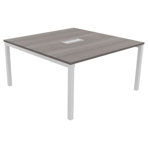 Table Réunion Astro Arche 140 X 143 Cèdre/blanc
