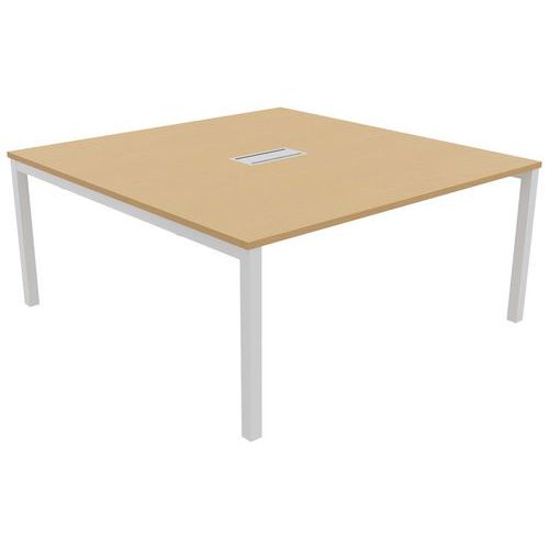 Table Réunion Astro Arche 160 X 163 Hêtre/blanc