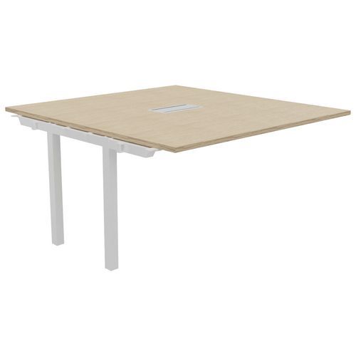 Table Réunion Suivant Astro Arche 140 X 143 Chêne Fil/blanc