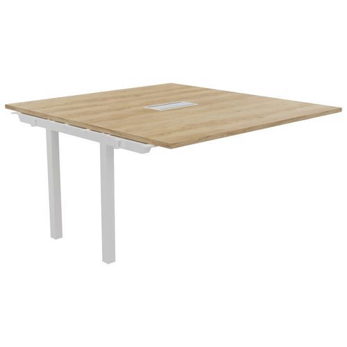 Table Réunion Suivant Astro Arche 140 X 143 Chêne Vieilli/blanc