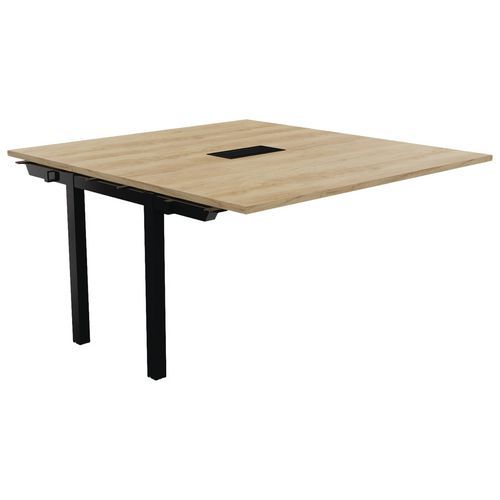 Table Réunion Suivant Astro Arche 140 X 143 Chêne Vieilli/noir