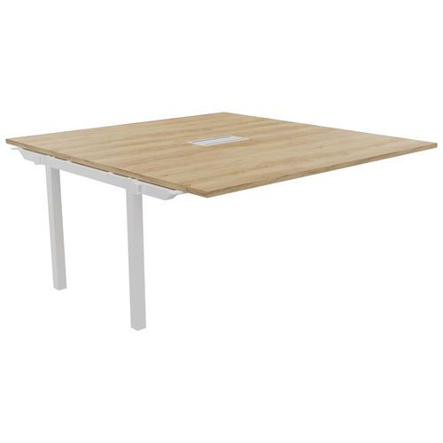 Table Réunion Suivant Astro Arche 160 X 163 Chêne Vieilli/blanc