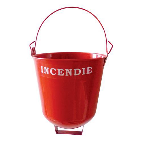 Seau Incendie à Fond Rond