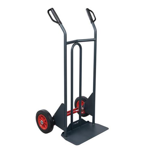 Fimm - Diable de manutention ergonomique 350 kg - Acier époxy anthracite - Roues caoutchouc 250 mm - Éco-responsable