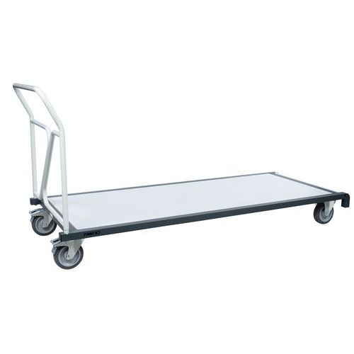Chariot 400 Kg Porte Tables Empilables Plateau 1800 X 800 Mm