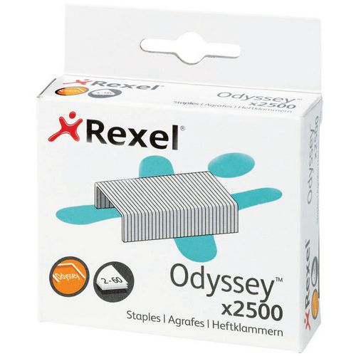 Agrafe pour agrafeuse Odyssey - Boîte de 2500 - Rexel