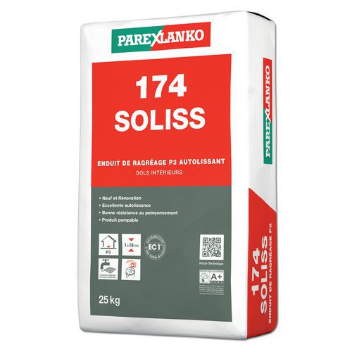 Enduit De Ragréage Autolissant 174 Soliss 25 Kg