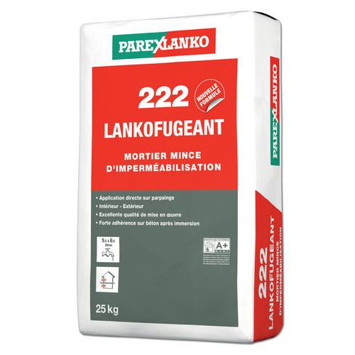 Mortier Mince D'imperméabilisation Lankofugeant 222 25 Kg
