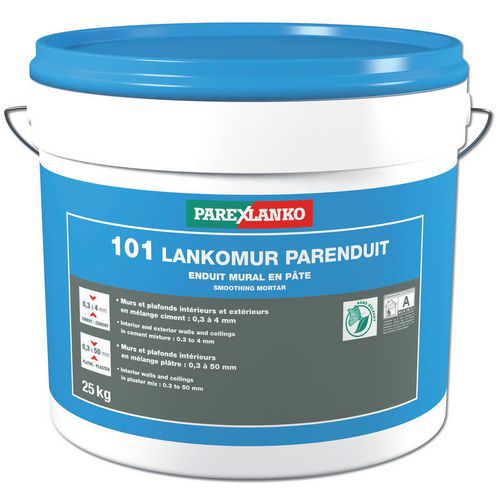Ragréage Mural En Pâte 101 Lankomur 25 Kg