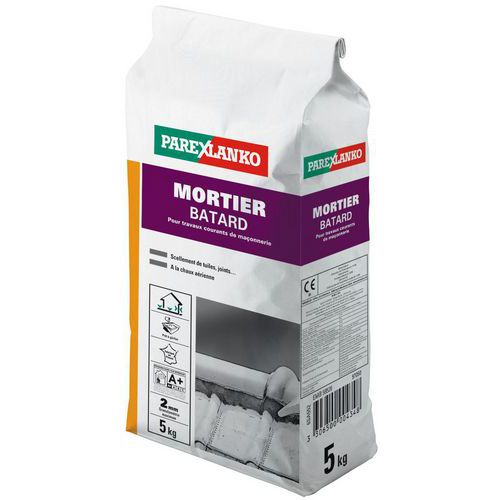 Mortier bâtard pour le scellement de tuiles ParexLanko Manutan.fr