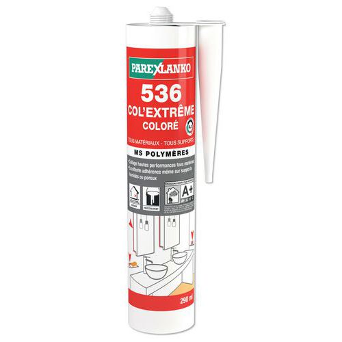Mastic-colle Polymère 536 Col'extrême Blanc 290 Ml