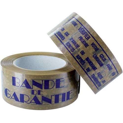 Scotch BANDE DE GARANTIE en PVC - Très résistant