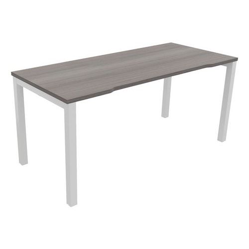 Bureau Astro Arche Droit Ã‰chancré 160 X 70 Cèdre/blanc