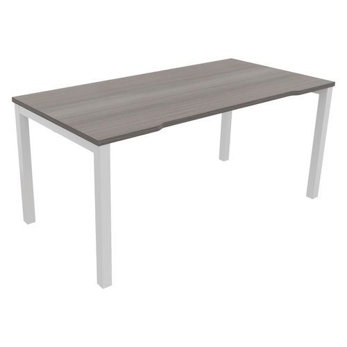 Bureau Astro Arche Droit Ã‰chancré 160 X 80 Cèdre/blanc