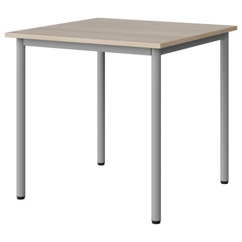 Table Malibu 80x80cm T6 4p Stra Abs Acacia/gris 9006