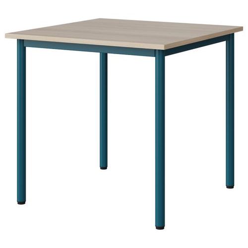 Table Malibu 80x80cm T6 4p Stra Abs Acacia/bleu 5025