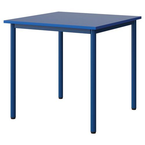 Table Malibu 80x80cm T6 4p Stra Abs Bleu U525/bleu 5005