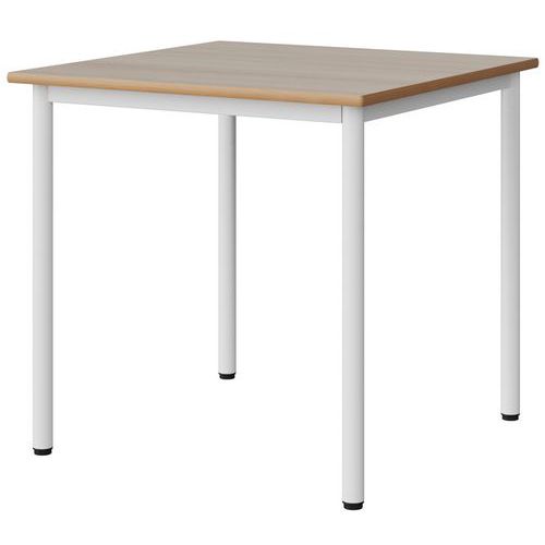 Table Malibu 80x80cm T6 4p Stra Alaisé Acacia/blc 9016