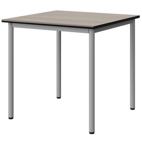 Table Malibu 80x80 T6 4p Stra Antib Acacia/noir Gris 9006