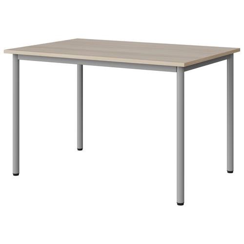 Table Malibu 120x80 T6 4p Stra Abs Acacia/gris 9006
