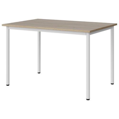 Table Malibu 120x80 T6 4p Stra Abs Chêne 1146/blc 9016