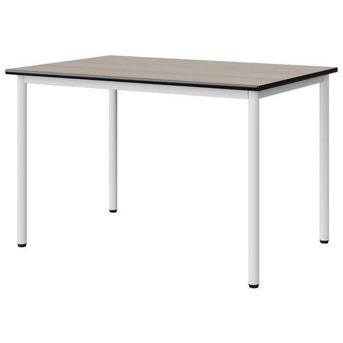 Table Malibu 120x80 T6 4p Stra Acacia/noir Blc 9016