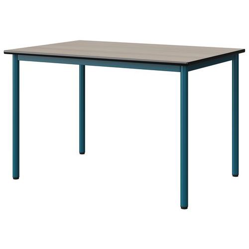 Table Malibu 120x80 T6 4p Stra Acacia/noir Bleu 5025