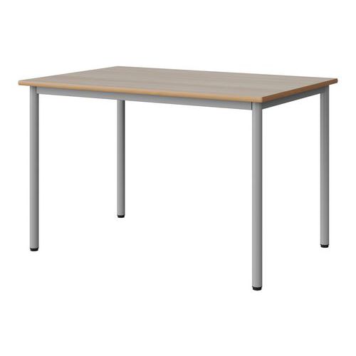 Table Malibu 120x80 T6 4p Stra Alaisé Acacia/gris 9006