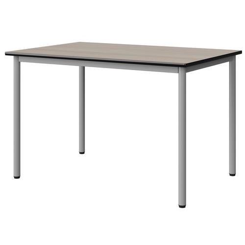 Table Malibu 120x80 T6 4p Stra Antib Acacia/noir Gris 9006