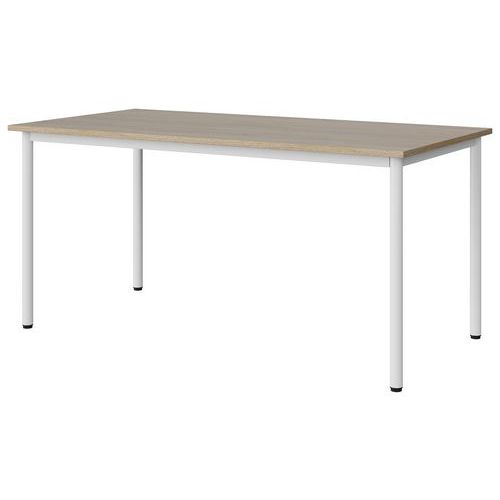 Table Malibu 160x80 T6 4p Stra Abs Chêne 1146/blc 9016