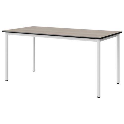 Table Malibu 160x80 T6 4p Stra Acacia/noir Blc 9016