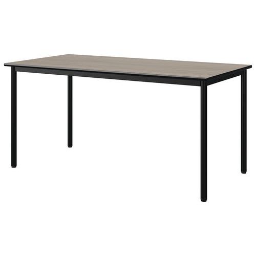 Table Malibu 160x80 T6 4p Stra Chêne 1146/noir Noir 9005