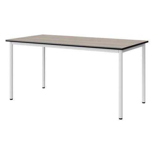 Table Malibu 160x80 T6 4p Stra Antib Acacia/noir Blc 9016