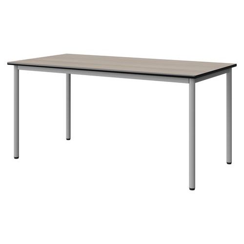 Table Malibu 160x80 T6 4p Stra Antib Acacia/noir Gris 9006
