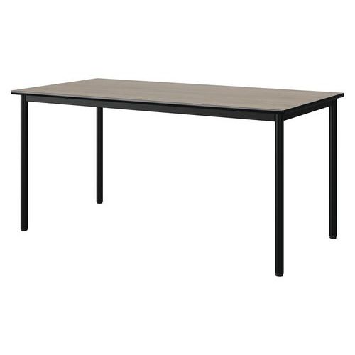 Table Malibu 160x80 T6 4p St Antib Chêne 1146/noir Noir 9005
