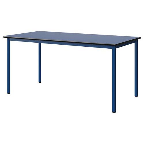 Table Malibu 160x80 T6 4p Str Antib Bleu U525/noir Bleu 5005