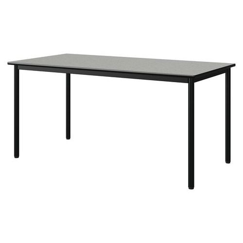 Table Malibu 160x80 T6 4p Stra Isos Gris 1400/noir Noir 9005
