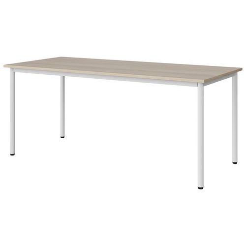 Table Malibu 180x80 T6 4p Stra Abs Acacia/blc 9016