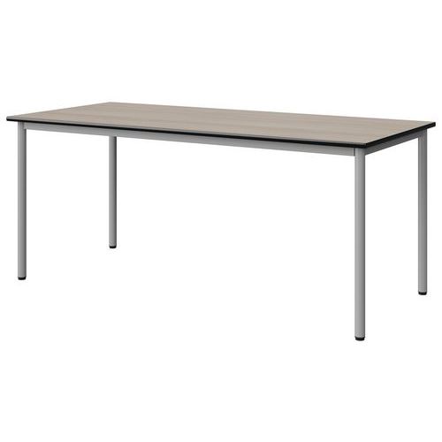 Table Malibu 180x80 T6 4p Stra Acacia/noir Gris 9006