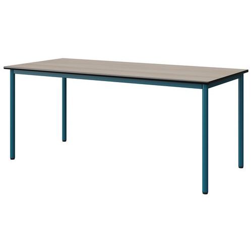 Table Malibu 180x80 T6 4p Stra Acacia/noir Bleu 5025